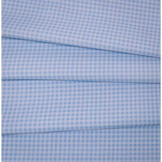 Tecido Tricoline Xadrez Azul 0,50 mt X 1,50 mt - 100% Algodão