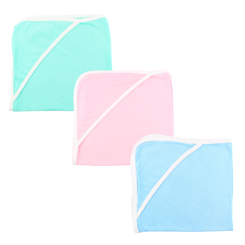 Toalha de Banho Bebê com Capuz Unissex Tecido Atoalhado - Tamanho Único