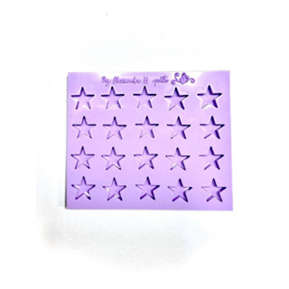F1369 MOLDE DE SILICONE BALAS/PINGENTES/APLIQUES ESTRELAS CONFEITARIA BISCUIT em Oferta na Shopee