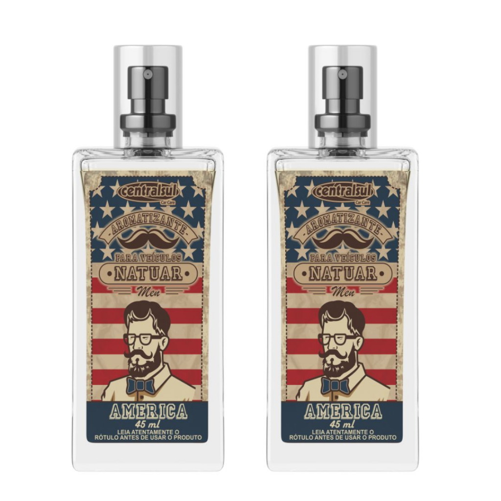 2 Aromatizante natuar men America 45ml em Oferta na Shopee