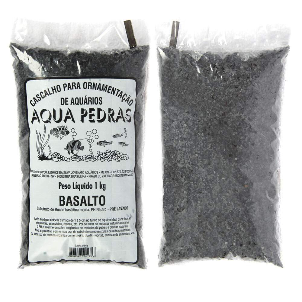 Aqua pedras cascalho basalto N 0  1kg
