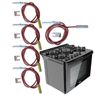 Kit Completo Cabo Eletrodo Fogão Dako Glass Pto Emb 5 Bocas 100% ORIGINAL em Oferta na Shopee