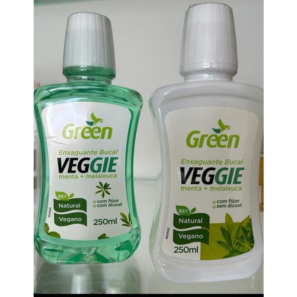 Enxaguante Bucal Veggie - Refrescancia de Menta - Extrato de Melaleuca - Produto Vegano - 250ml