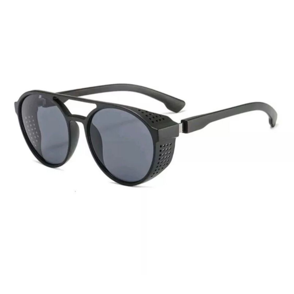 Óculos De Sol Vintage Steampunk Redondo Alok Promoção Queima De Estoque em Oferta na Shopee