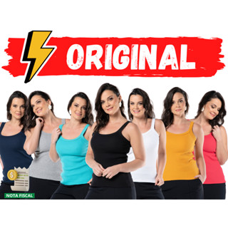 Camiseta Regata Feminina Canelada Algodão Regatinha
