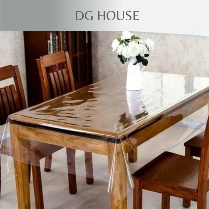 Toalha de Mesa Transparente 2 / 4 / 6 Lugares em Oferta na Shopee