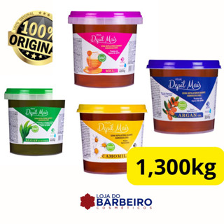 Cera Depilatória Visual Depil Mais 1,300kg Hidrossolúvel ( Escolha a essência )