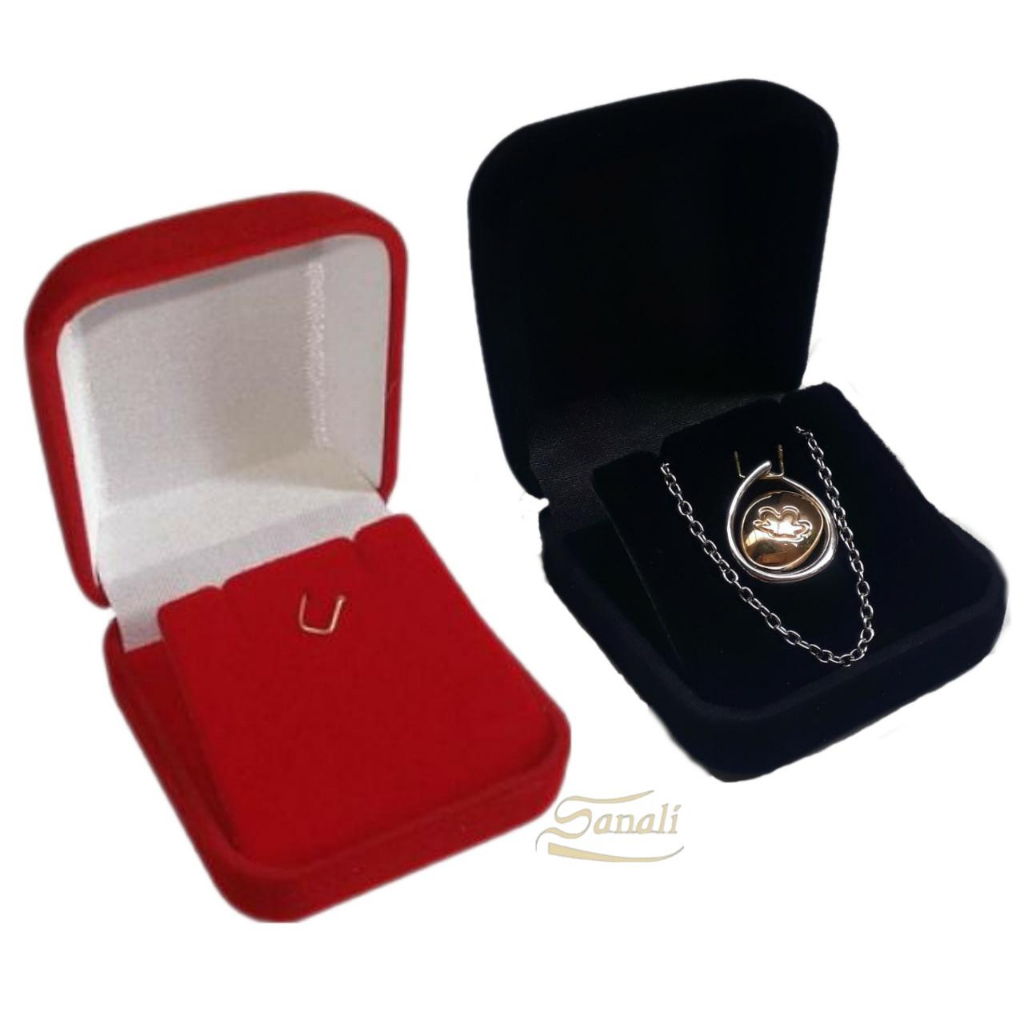 Kit 50 UNIDADES Caixinha Estojo de Veludo Tradicional Conjunto Brinco Pingente Colar Corrente (2EP) em Oferta na Shopee