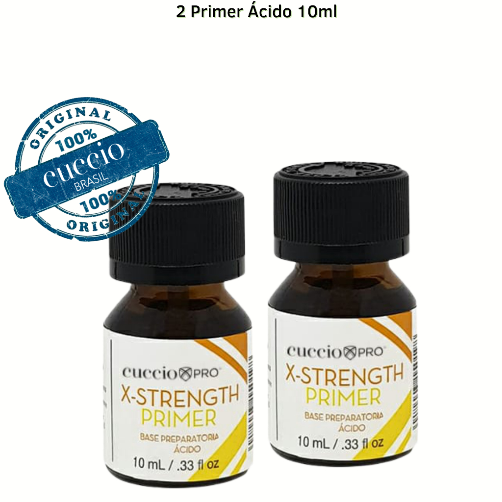2 Primer Ácido Cuccio - X-strength Acid Primer 10ml em Oferta na Shopee