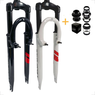Suspensão Bike Aro 26 Garfo Mtb Rosca 21,1mm + Caixa de Direcao Amortecedor em Oferta na Shopee