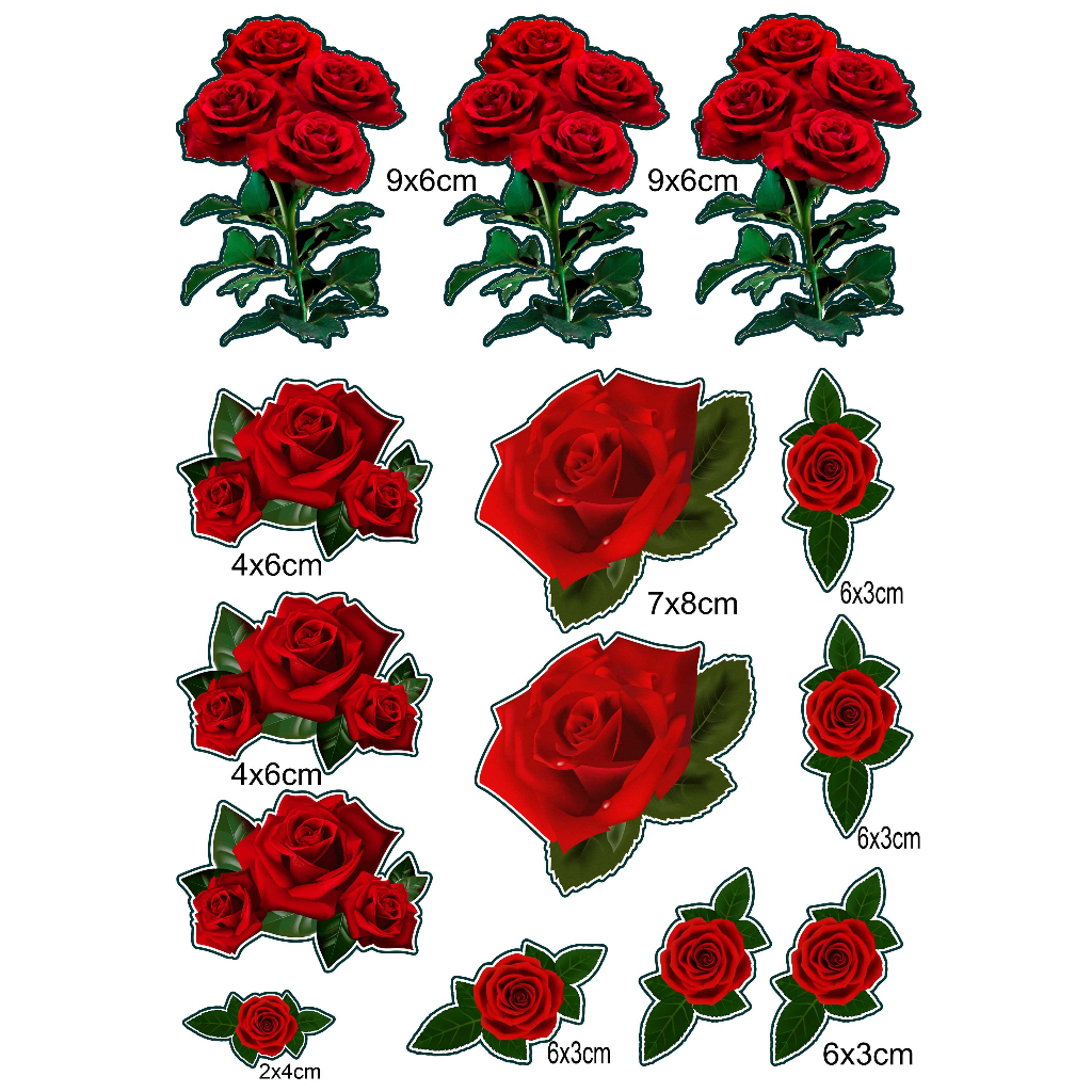 Adesivos flores á prova d'água cores vivas e brilhantes temos á pronta entrega chega rapidinho em Oferta na Shopee