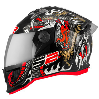 Capacete Moto Feminino e Masculino Fechado Pro Tork Stealth Dragon Viseira Espelhada