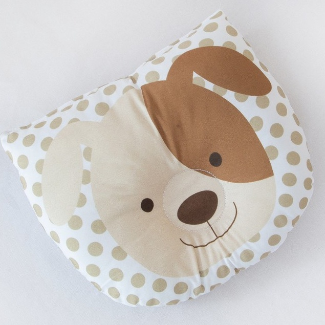 Travesseiro Anatômico Estampa Carinha bichinhos para Bebe