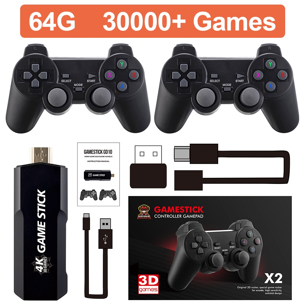 GD10 Game Stick 30.000 Retro Games Wireless Video Game Console Para TV