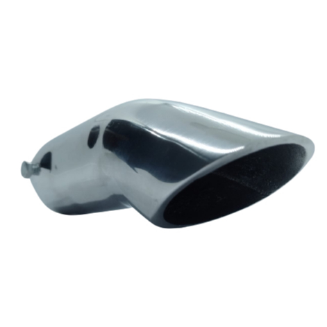 Ponteira de Escapamento Carro Curvada Esportiva Universal Cromada em Oferta na Shopee