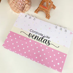 Mini Agenda para Controle de Vendas 2026/2027- 100 folhas