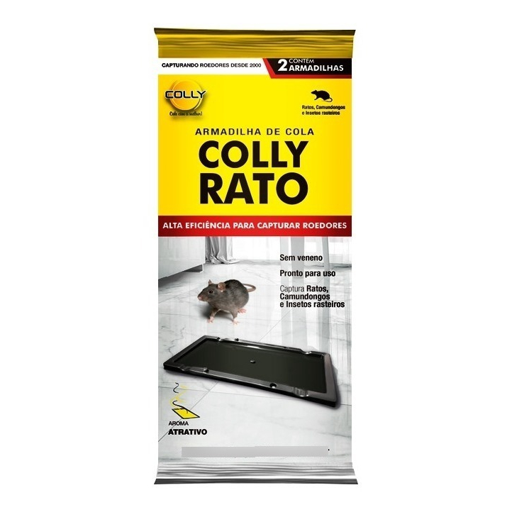 Placa Adesiva Captura Rato - Colly Roedor c/ 01 par