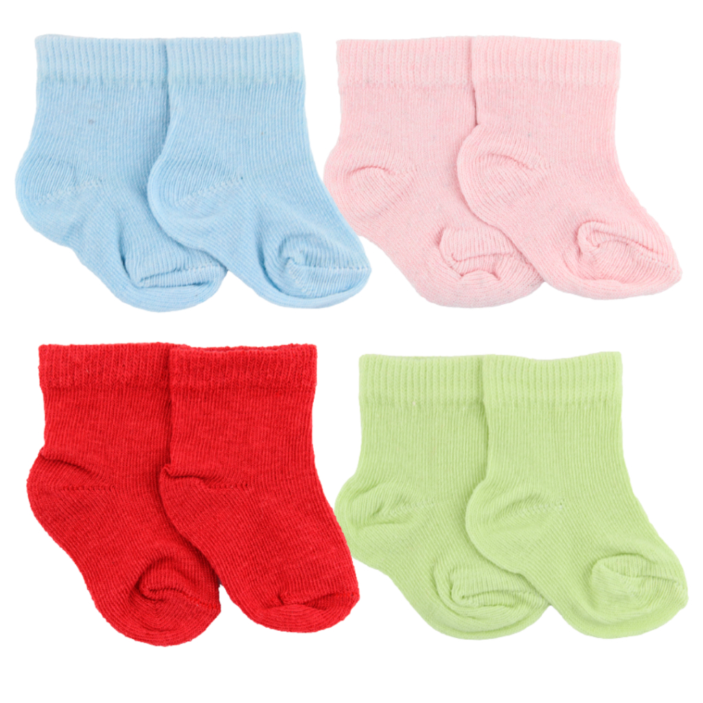 Meia Bebê Unissex 100% Algodão - Tamanho Único (RN) em Oferta na Shopee