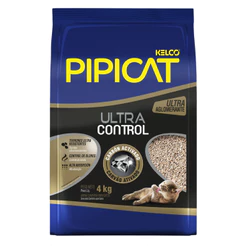 Areia Higiênica Pipicat Ultra Control 4kg
