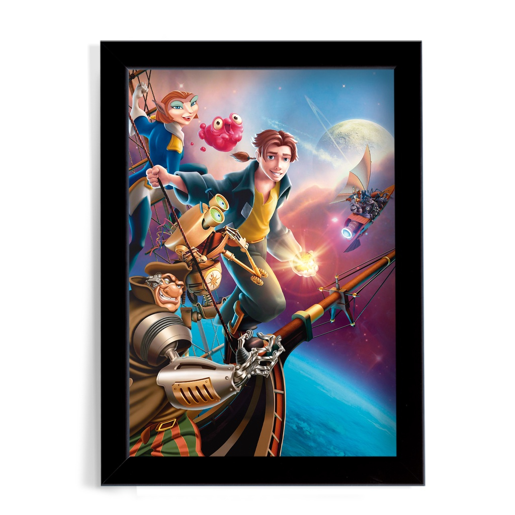 Quadro com Moldura A3/A4 O Planeta do Tesouro
