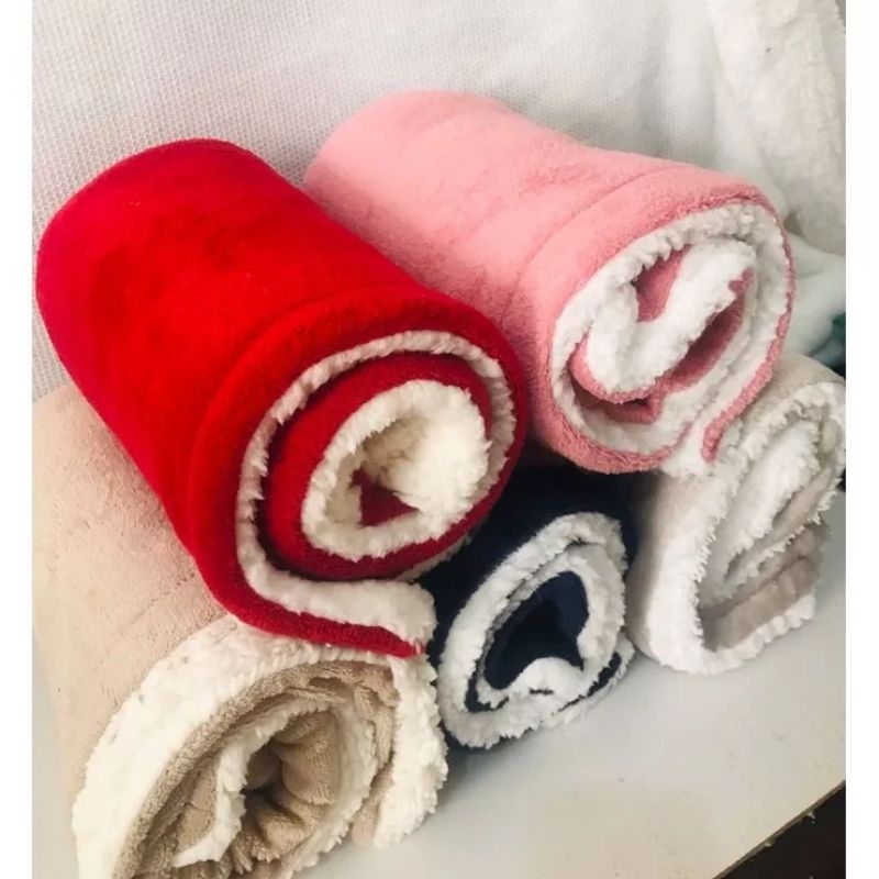 Manta Cobertor para Bebê lã de Carneirinho em Oferta na Shopee