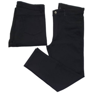 Calça Masculina plus size Sarja Preta Tradicional C/Elastano cód.221/222
