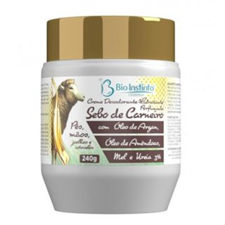 Creme Hidratante Sebo de Carneiro C/ Óleo de Argan (Ureia 3%) - 240g - Bio Instinto
