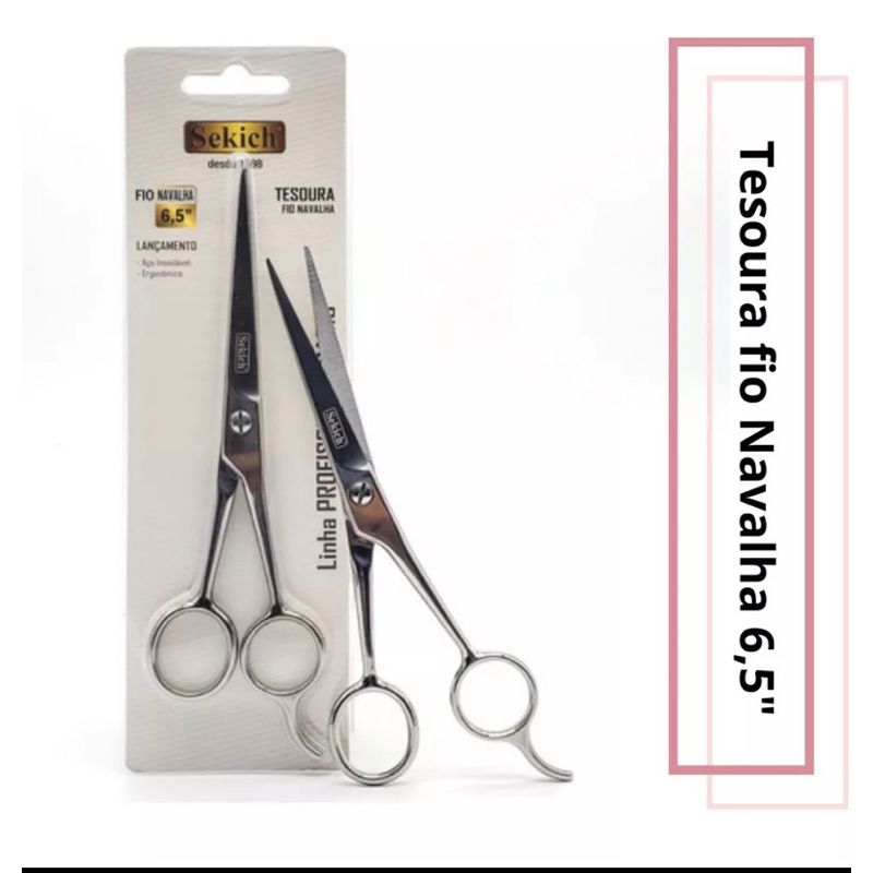 Tesoura Basic Fio Navalha 6,5 Sekich