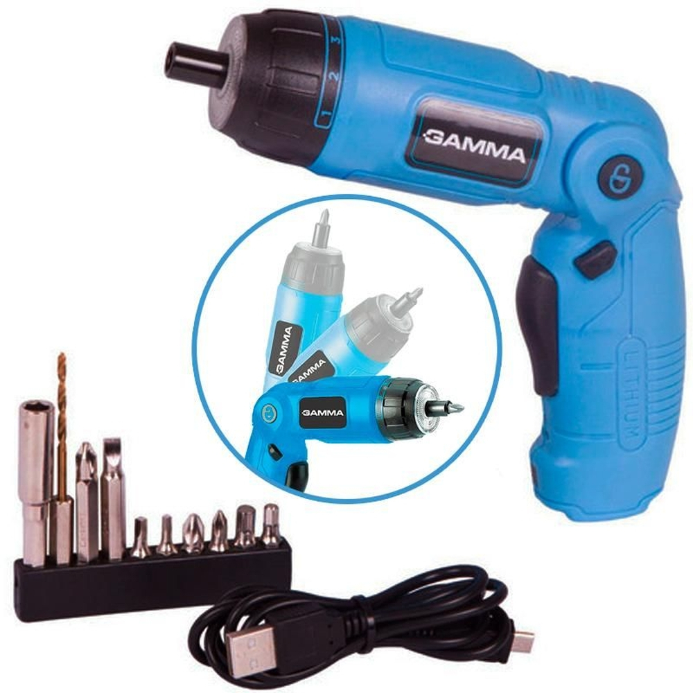Parafusadeira 3,6v Li-ion Bivolt Com Kit G12104 Gamma