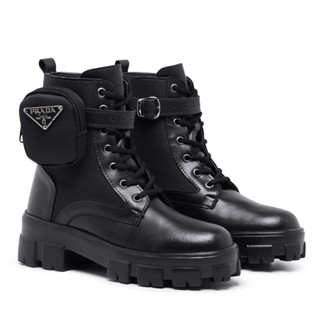 Bota Coturno Com Bolsinha Fashion Bag Blogueira Tratorada Moda Feminina Falcucci Mega Promoção