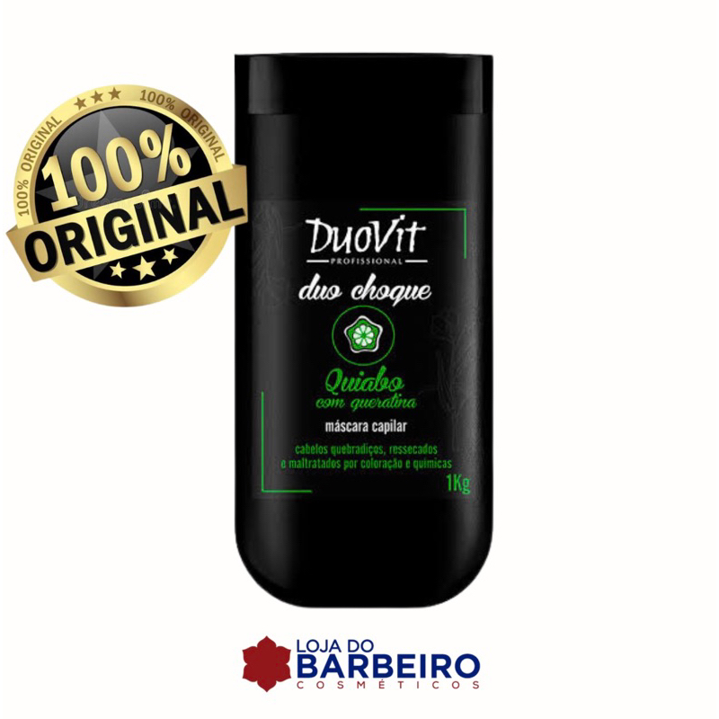 Máscara de Tratamento Quiabo com Queratina 1kg Duovit