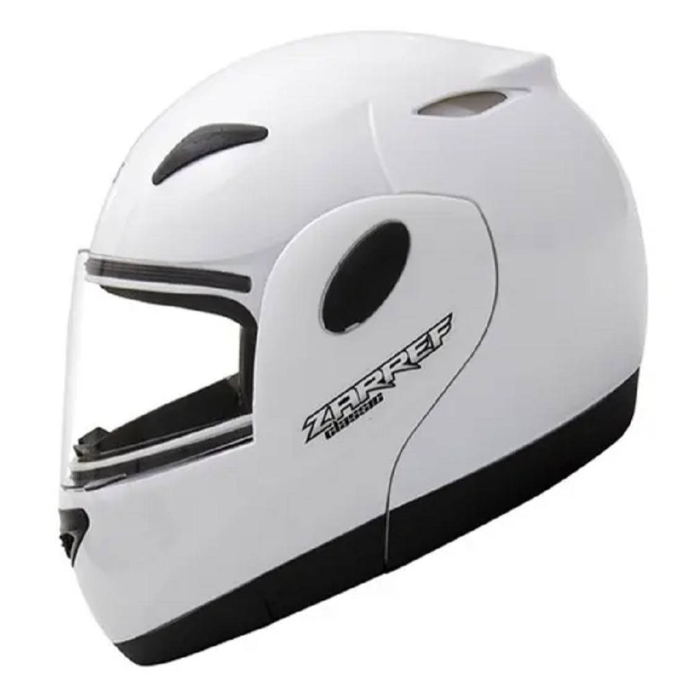 CAPACETE TAURUS ZARREF V4 ESCAMOTEÁVEL RETRÁTIL ROBOCOP BRANCO