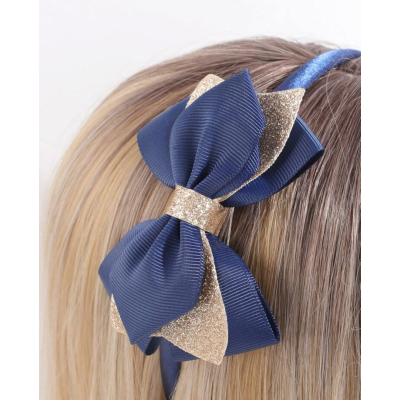 Tiara cabelo infantil duas cores