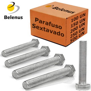 Parafuso Sextavado Rosca Inteira 1/4 - 3/8 - 5/16 Várias Medidas E Tamanhos em Oferta na Shopee