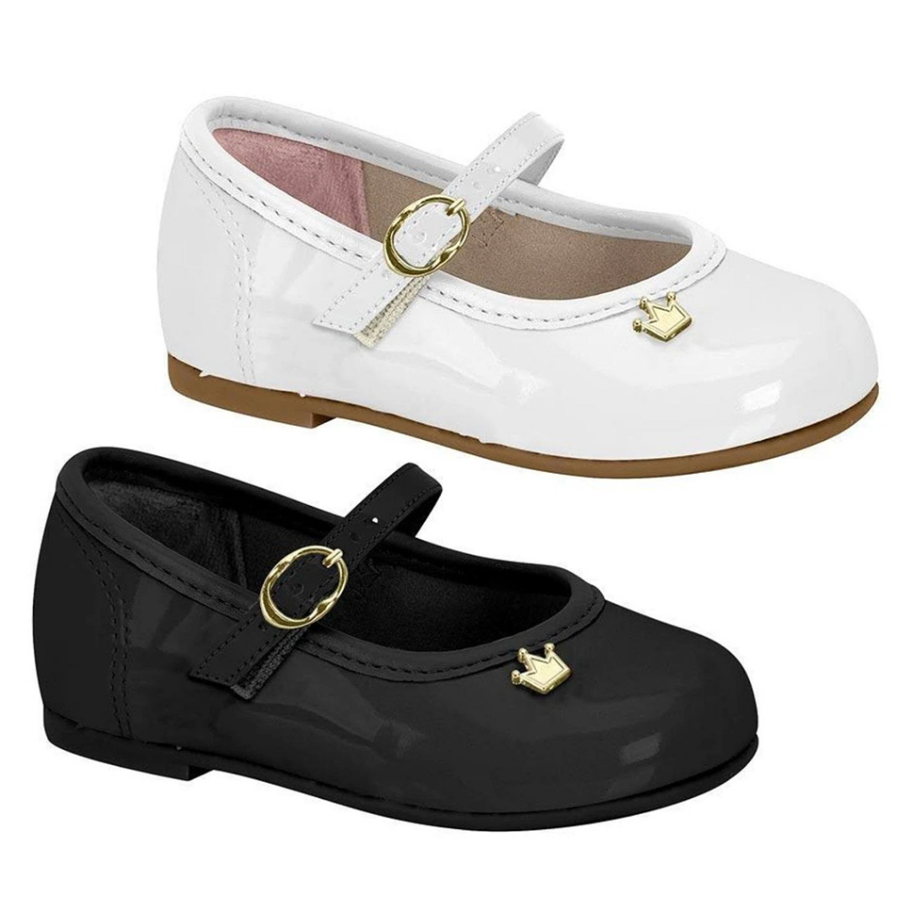 Sapatilha Molekinha Baby Envernizada Fecho Fivela Bebê Menina 21061041 - Baby & Kids Fashion