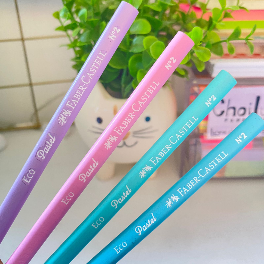 Lápis de Escrever kit c/4 un EcoLápis Tons Pastel FABER-CASTELL