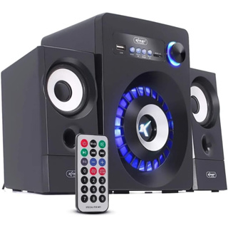 Caixa De Som 2.1 16w PC Com Subwoofer Aux P2 Usb Knup Kp-6022bh em Oferta na Shopee