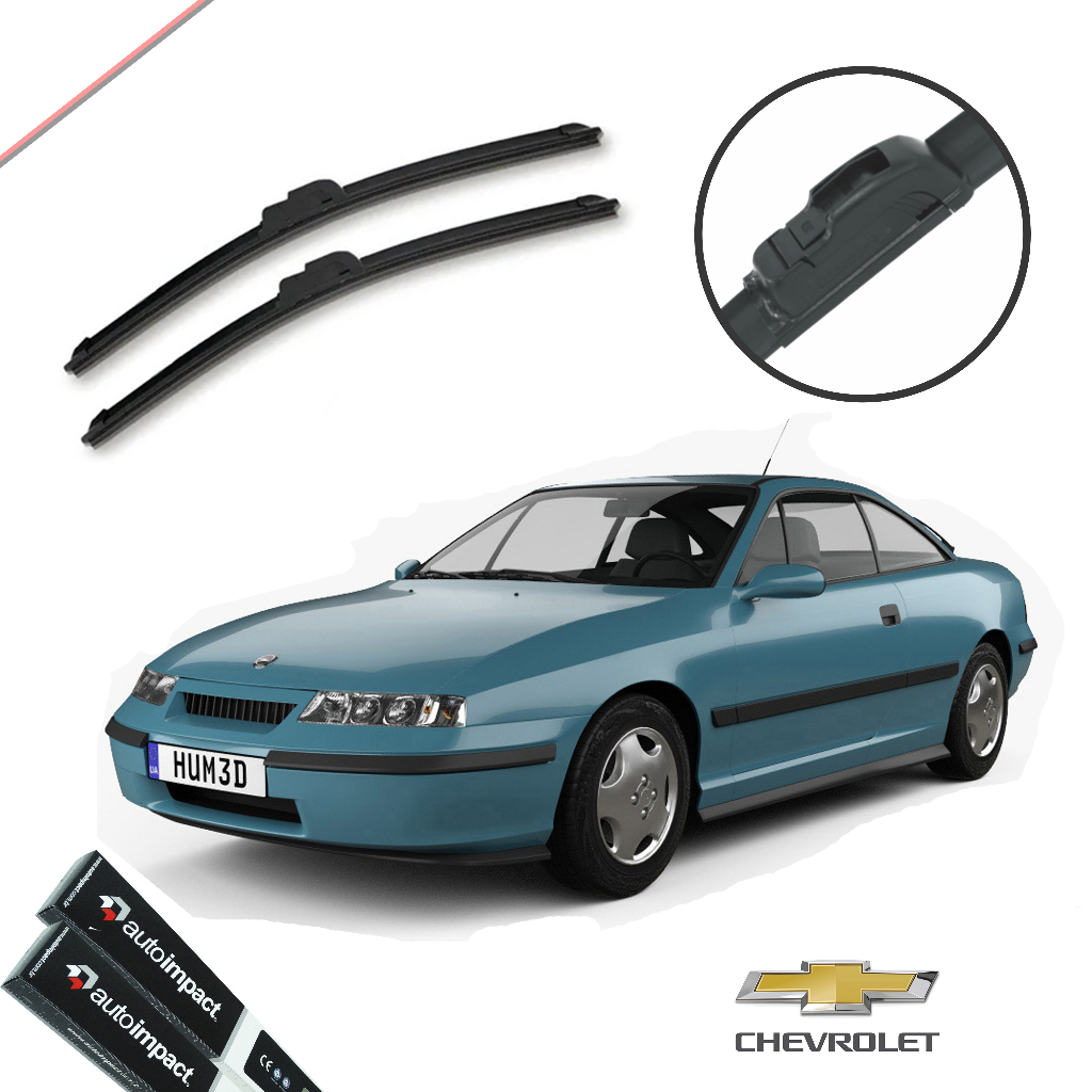 Par Limpador Original Chevrolet Calibra 1990 a 1997 Palheta Parabrisa Dianteiro Paleta Aerofit