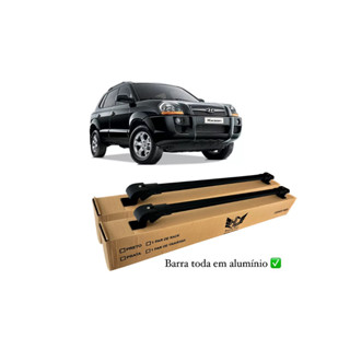 Rack Travessa de Teto Tucson 2004 A 2016 Slim Barra Alumínio Heavy Car