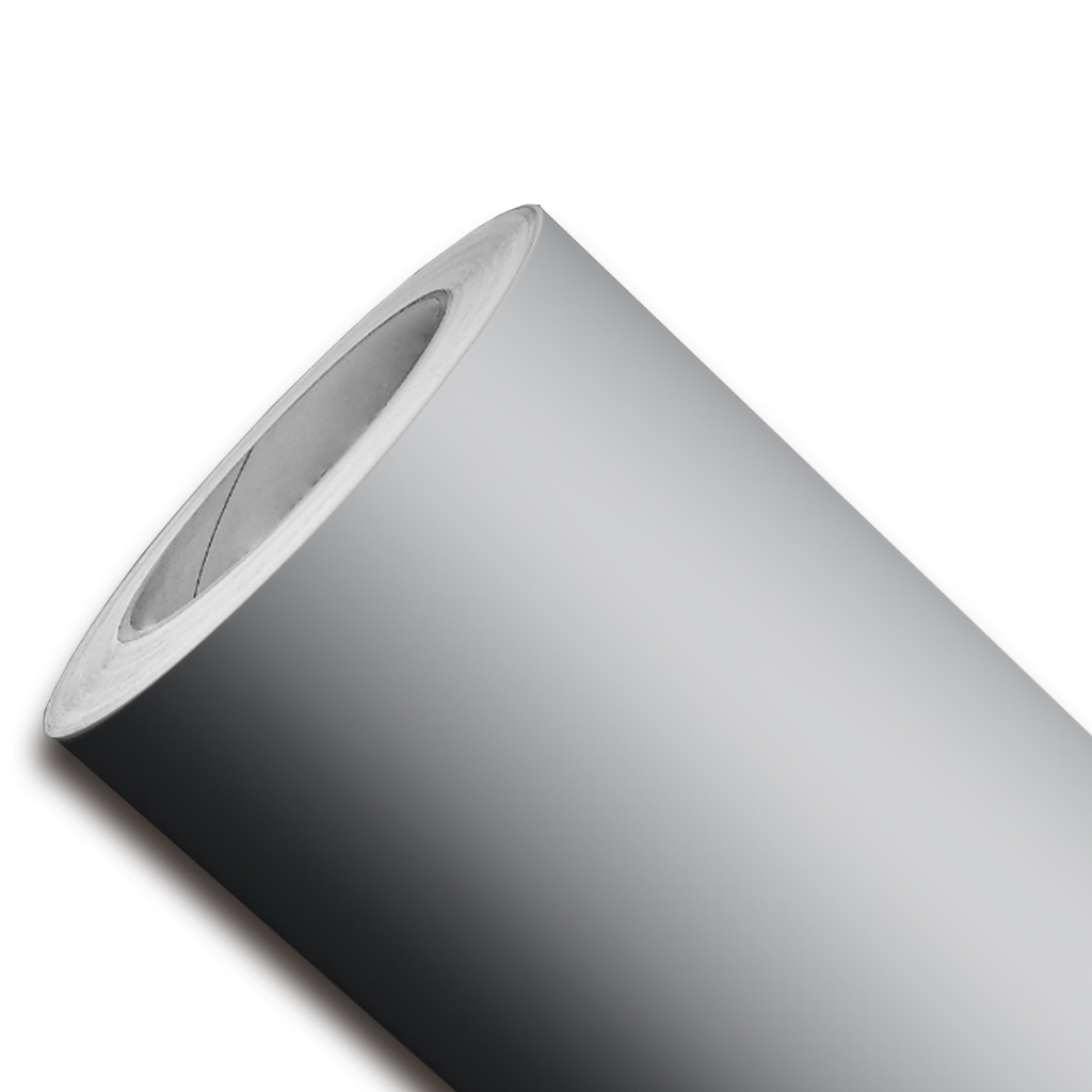 Papel De Parede Adesivo Cinza Claro Fosco Liso Vinil Lavável Glacial Crômio Envelopamento Plástico Autocolante Armário