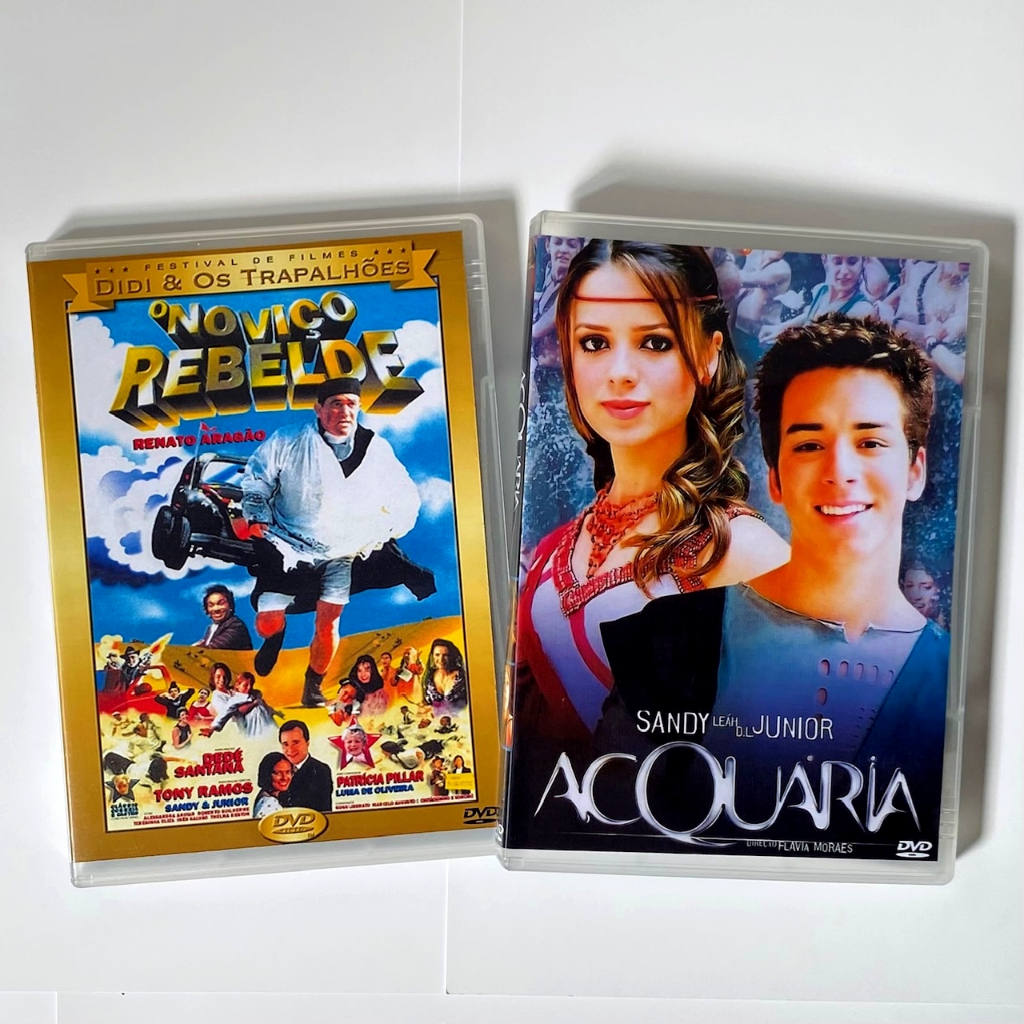 DVD Sandy e Junior Acquaria + DVD O Noviço Rebelde FANMADE