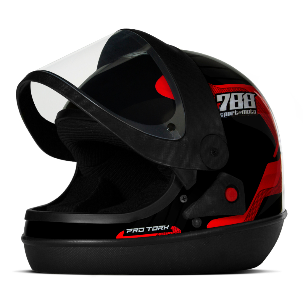 Capacete Fechado Automático Pro Tork Sport Moto 788 em Oferta na Shopee