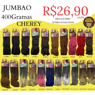 CABELO SUPER JUMBÃO JUMBO CHEREY 400G em Oferta na Shopee