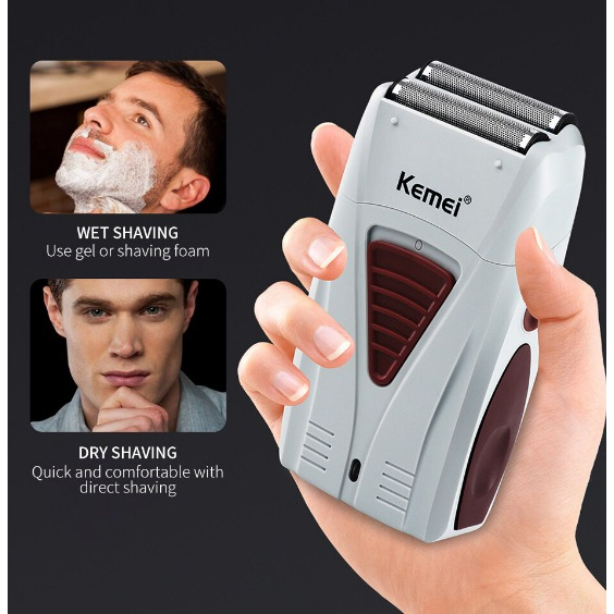 Máquina de Cortar Cabelo Profissional Masculino 0mm Kemei descabeçada depilação navalha de alta qualidade barbeador elétrico para homem sem fio