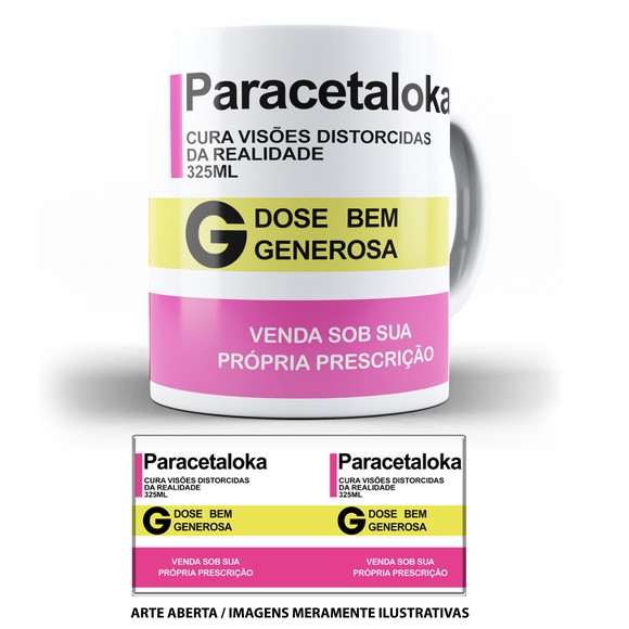 Caneca Paracetaloka Caneca Para Amiga Louca