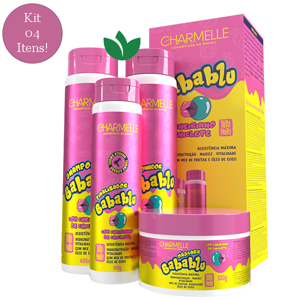 Kit Capilar BABABLU CHARMELLE COSMÉTICOS