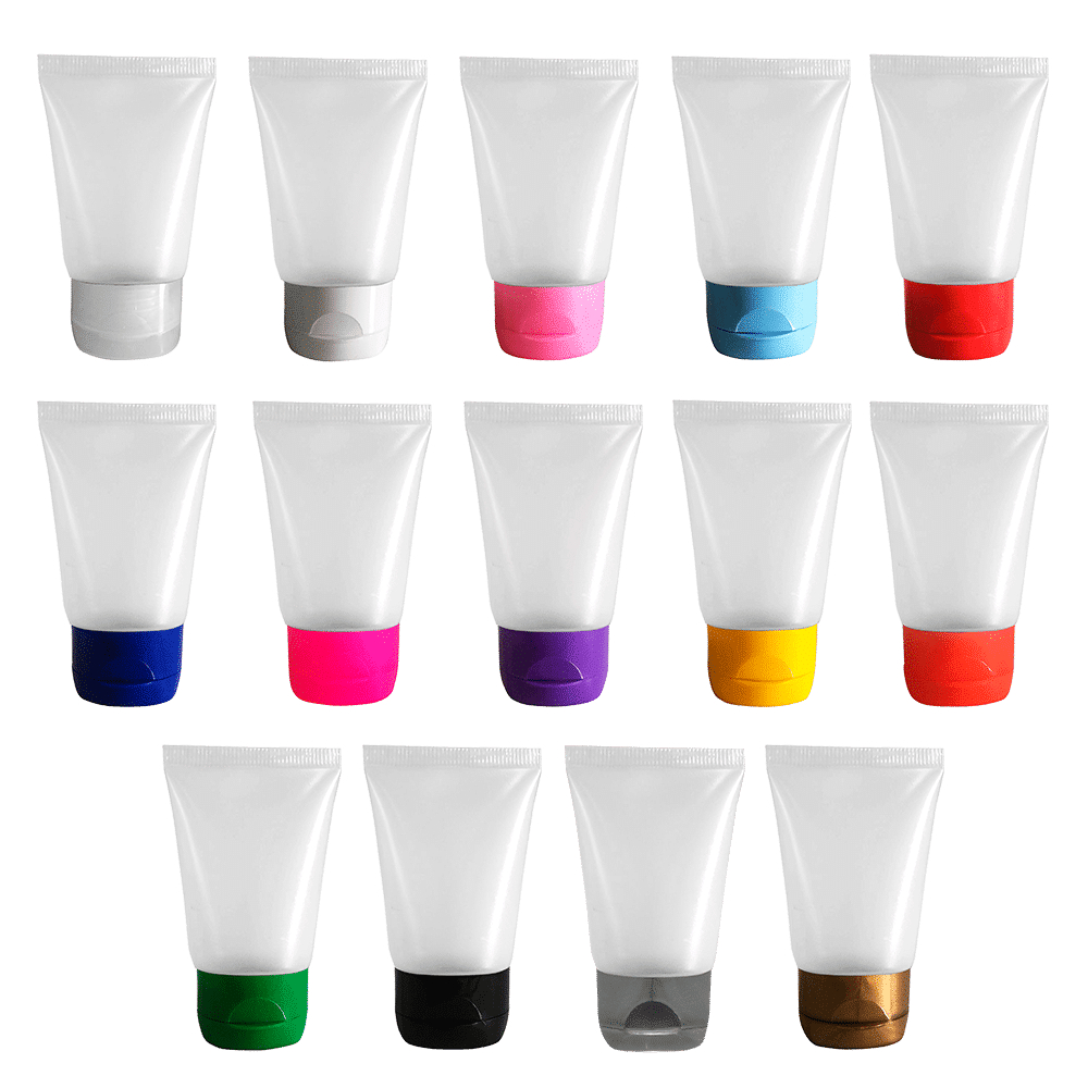 50 bisnaga de 30 ml bisnagas para festas alcool gel.tampa flip-top