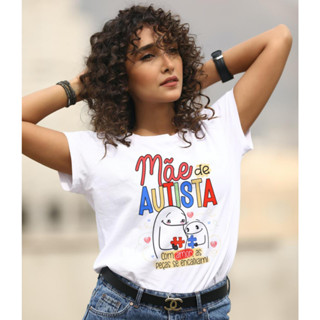 CAMISETA MÃE DE AUTISTA FLORK