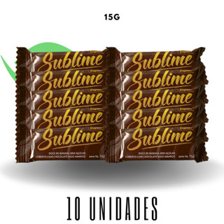 Doce De Banana S/ Açúcar Coberto Chocolate Meio Amargo Sublime Tropdan 10 unidades