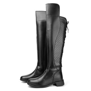 Bota Over The Knee Confortável Estilo Country Cano Longo Até o Joelho